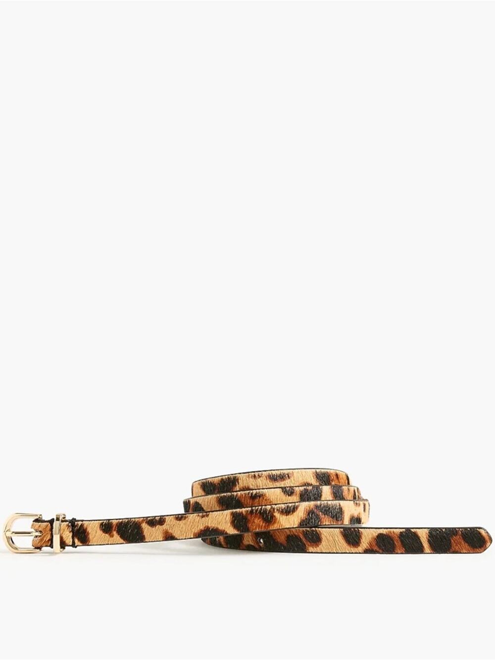 J. crew Leopard calf hair belt